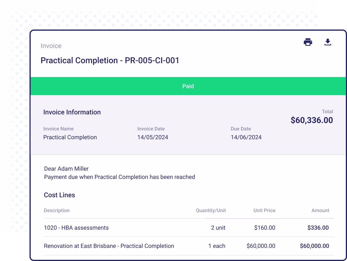 Streamline financial management for your construction business