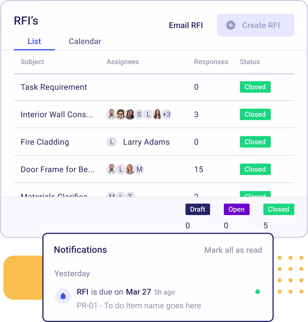 Streamlined RFI Management for Improved Efficiency
