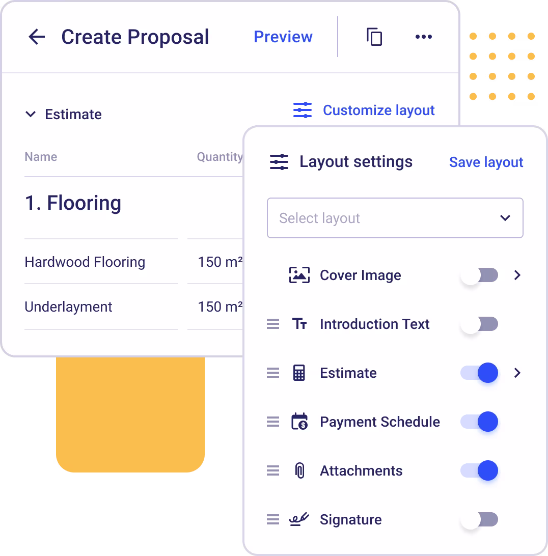 Customize Every Detail of Your Proposal